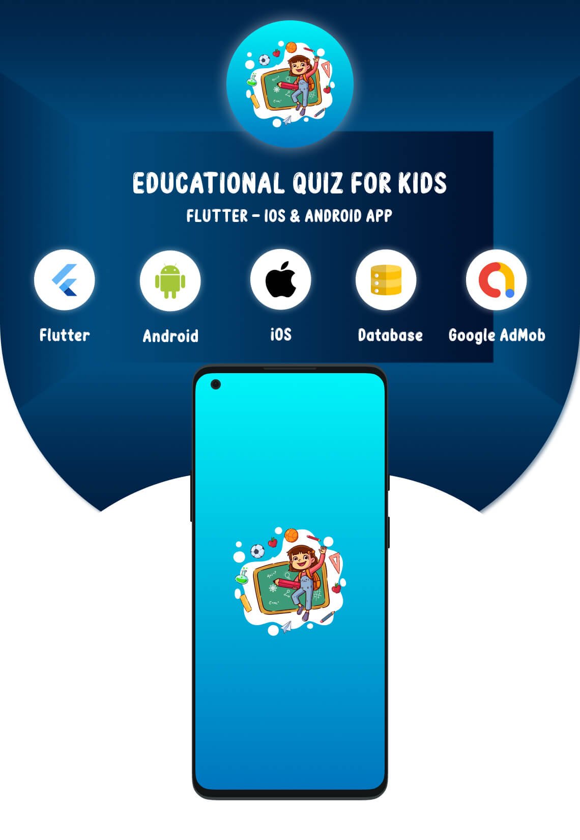 Educational Quiz for Kids - Flutter Android & iOS App