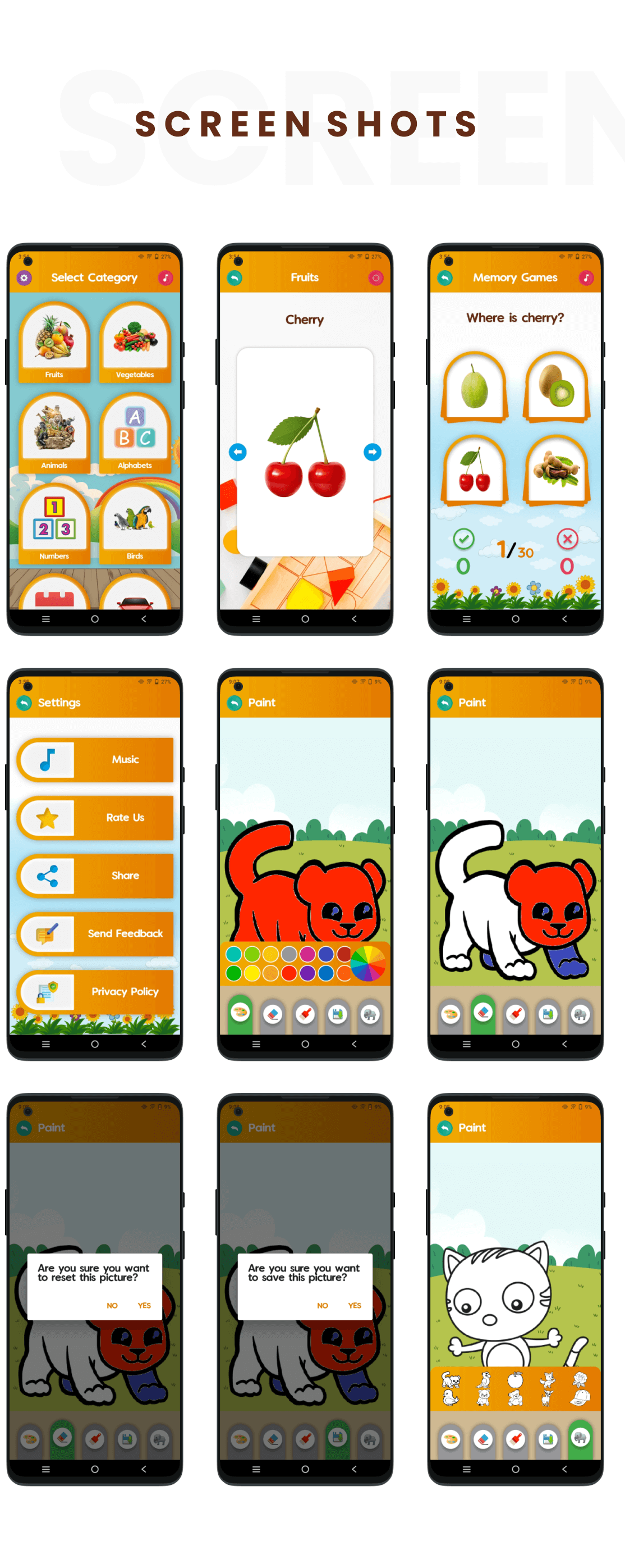 Kids All In One Learning - Flutter Android & iOS App