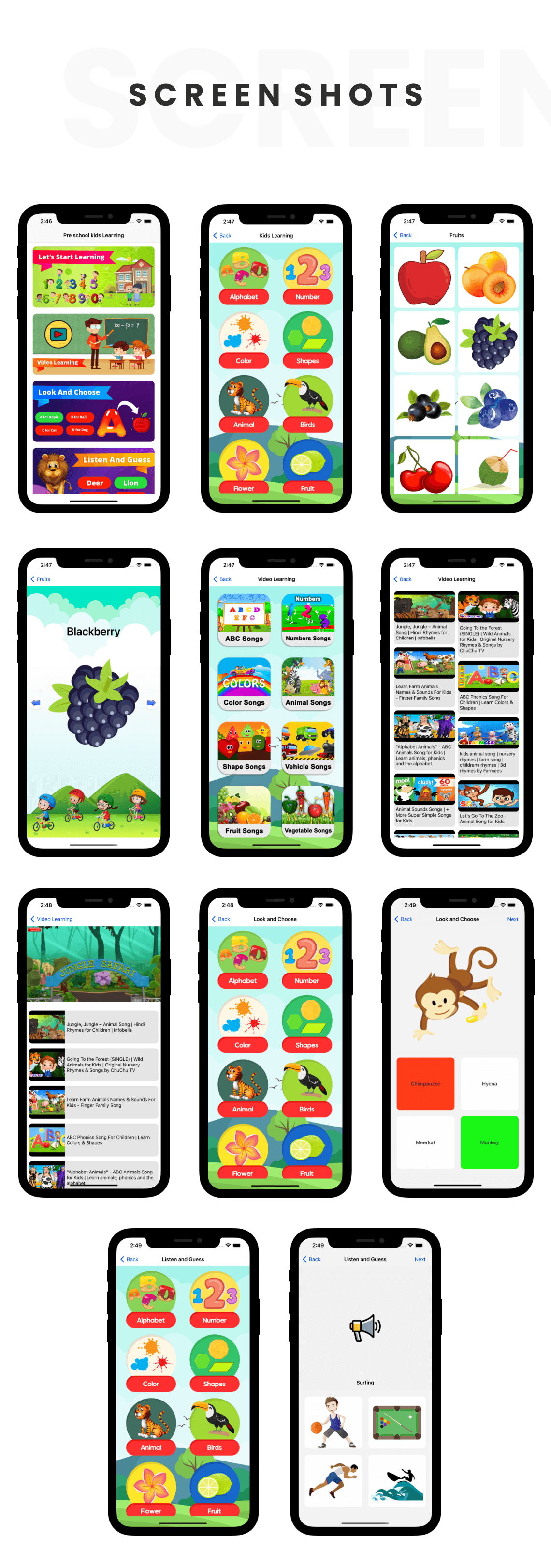 Kids Preschool - iOS App