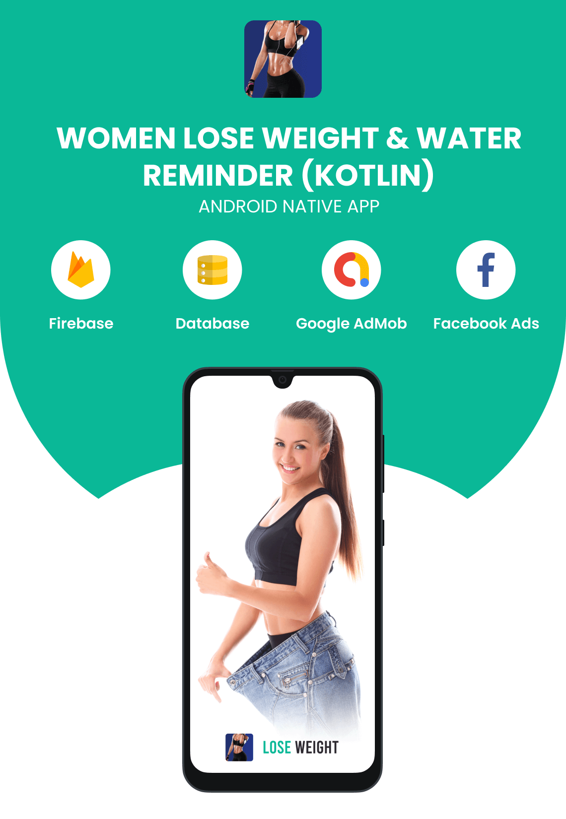 Women Lose Weight & Water Reminder - Android (Kotlin)