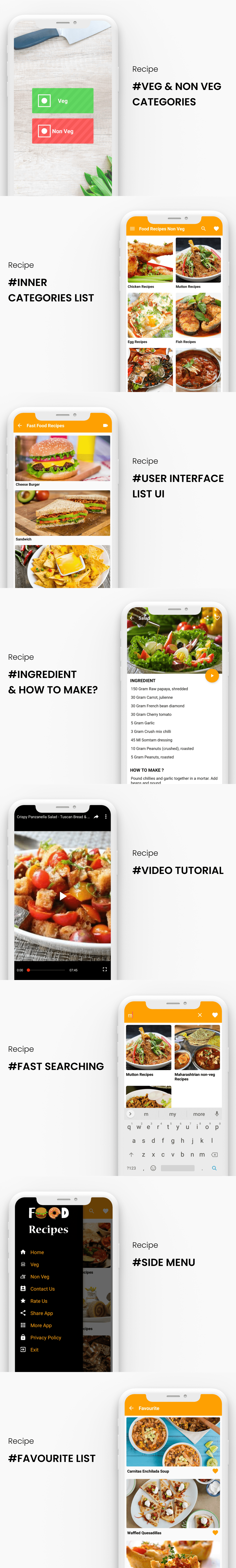 Food Recipe - Android with Admin Panel