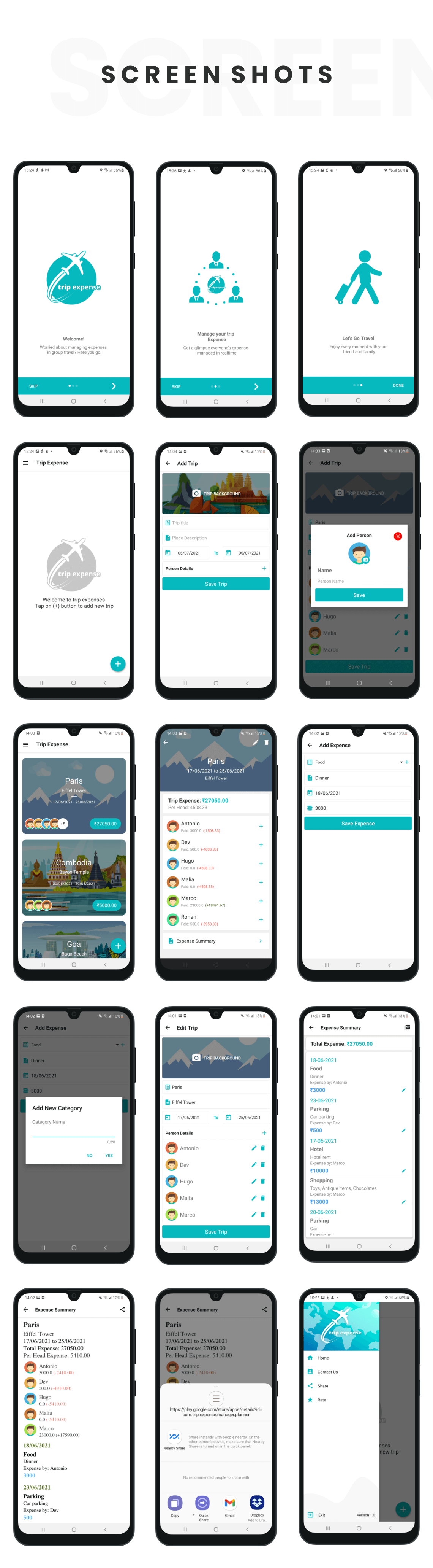 Trip Expense - Android App