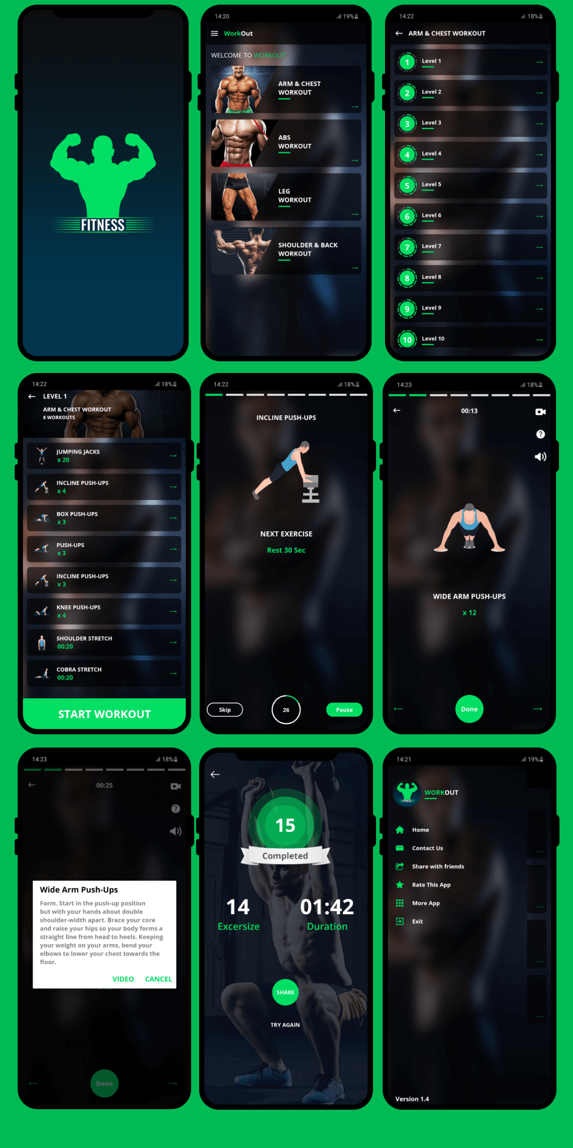 Fitness Workout - Android App
