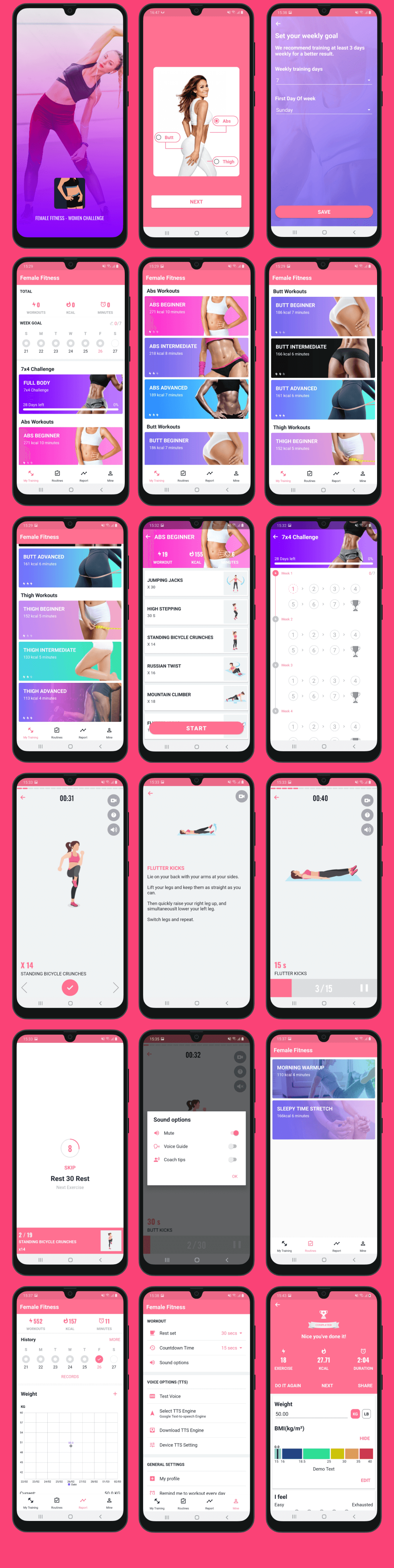 Female Fitness - Android (Kotlin)