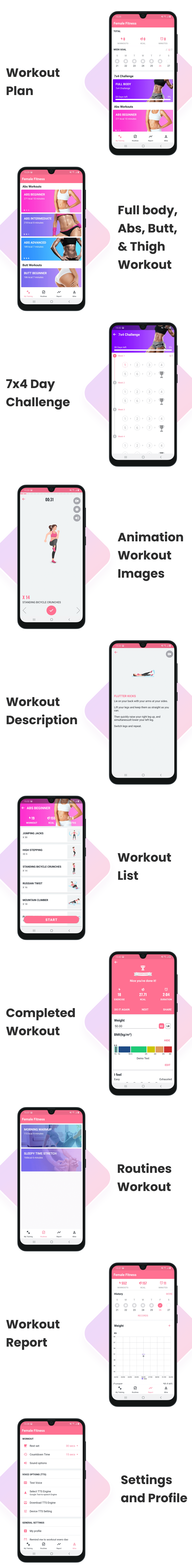 Female Fitness - Android (Kotlin)